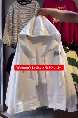 Women's Zip-Up Hoodies 🧥👚 – Layered Casualwear in Grey, Black & Brown Variants