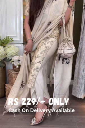 Timeless Off-White Floral Printed Kurta Set – Summer Ethnic Elegance