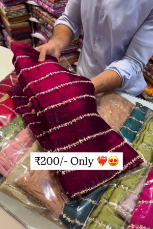 Opulent Wine Velvet Saree with Shimmering Lace Detailing