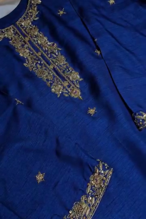 Royal Sapphire Elegance Kurta Set