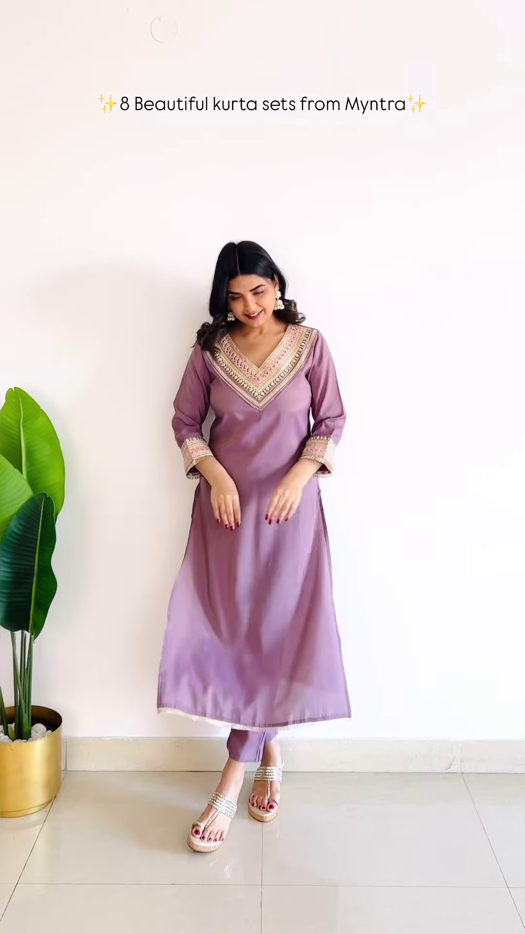 Elegant Mauve Embroidered Kurta Set – Graceful & Sophisticated Ethnic Wear