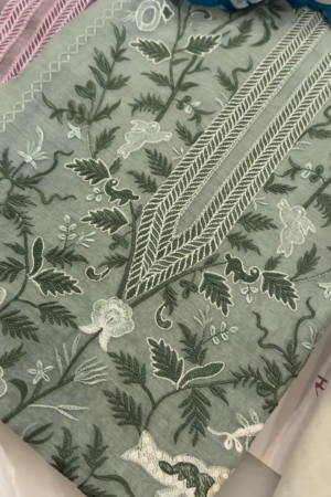 Embroidered Botanical Garden Unstitched Suit Fabric