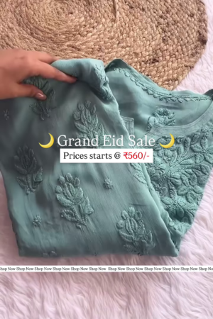 Elegant Chikankari Eid Special Kurti
