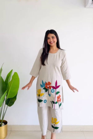 Lilac Whimsy: Tiered Garden-Stripe Midi Dress