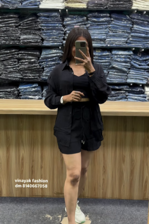 Black Three-Piece Co-Ord Set