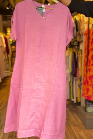 Blush Breeze Cotton Dress Soft Pink Summer Essential