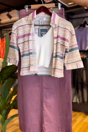Mauve Muse: Retro Layers Co-Ord Set
