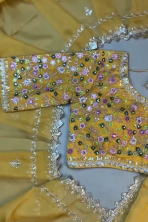 Sunshine Radiance Embroidered Silk Kurta & Dupatta Set